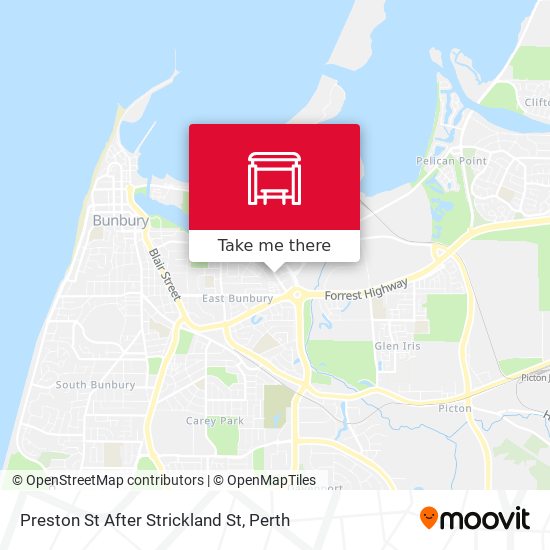 Preston St After Strickland St map