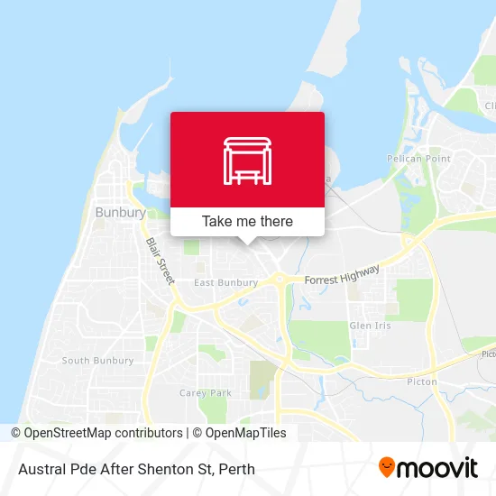 Mapa Austral Pde After Shenton St