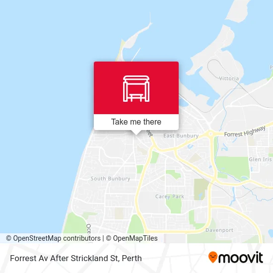 Mapa Forrest Av After Strickland St