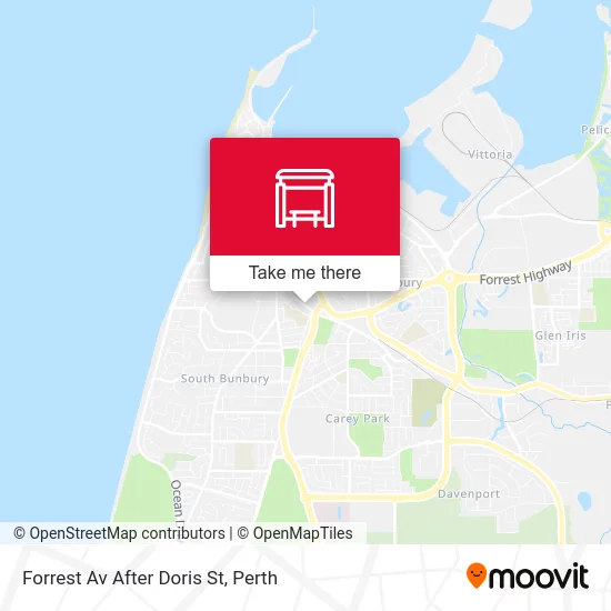 Mapa Forrest Av After Doris St