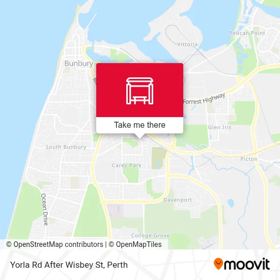 Mapa Yorla Rd After Wisbey St