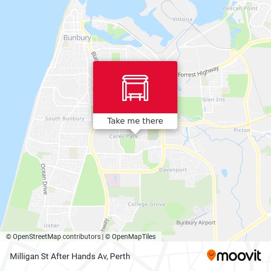 Milligan St After Hands Av map