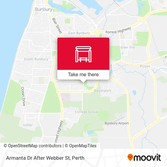 Mapa Armanta Dr After Webber St