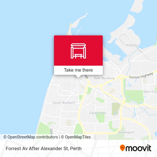 Mapa Forrest Av After Alexander St