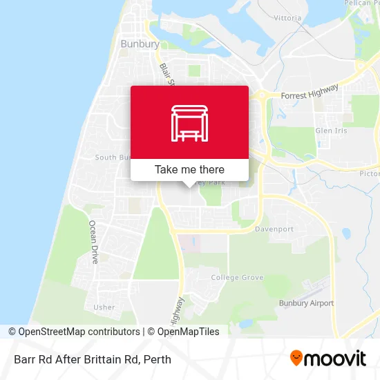 Mapa Barr Rd After Brittain Rd