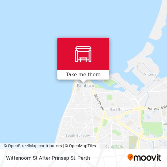 Wittenoom St After Prinsep St map