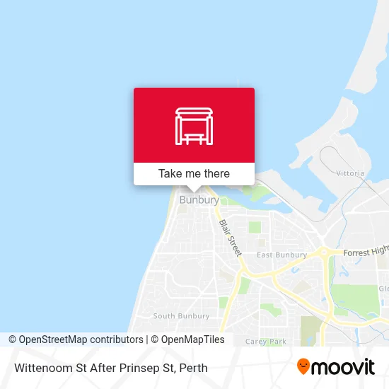 Mapa Wittenoom St After Prinsep St