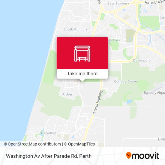 Washington Av After Parade Rd map