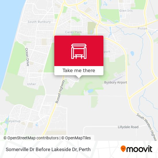 Somerville Dr Before Lakeside Dr map