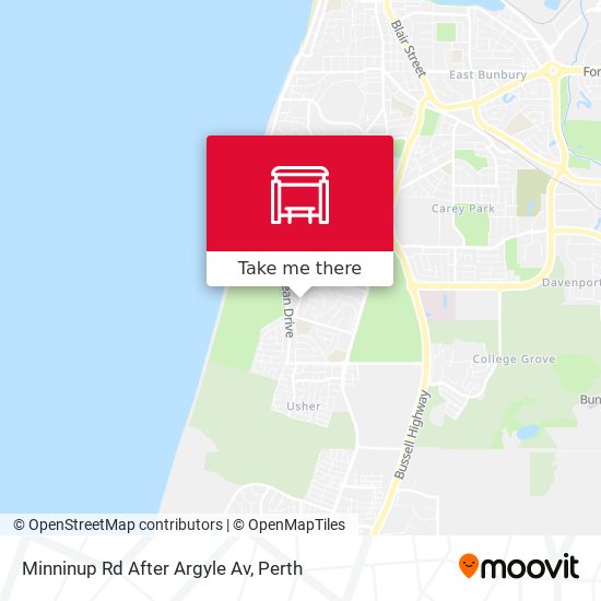Minninup Rd After Argyle Av map