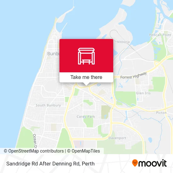 Mapa Sandridge Rd After Denning Rd