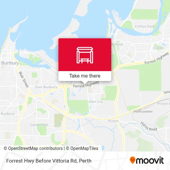 Mapa Forrest Hwy Before Vittoria Rd