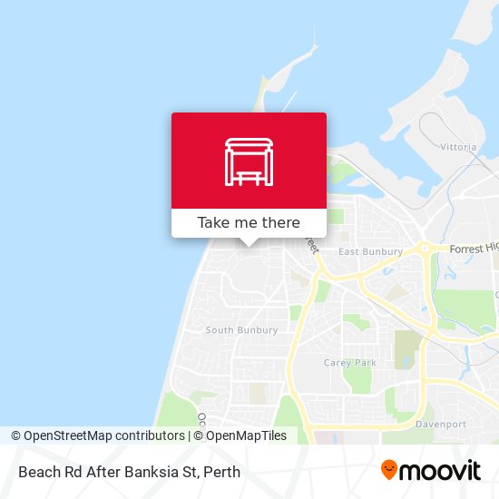 Beach Rd After Banksia St map