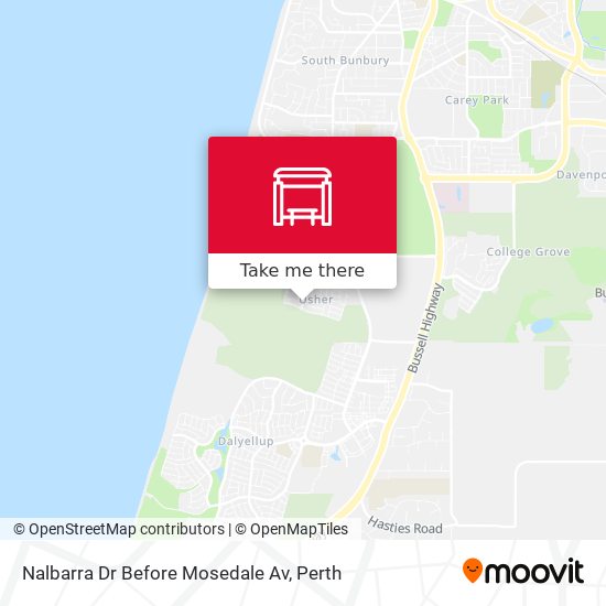 Nalbarra Dr Before Mosedale Av map