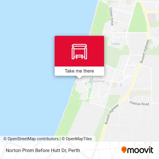 Mapa Norton Prom Before Hutt Dr