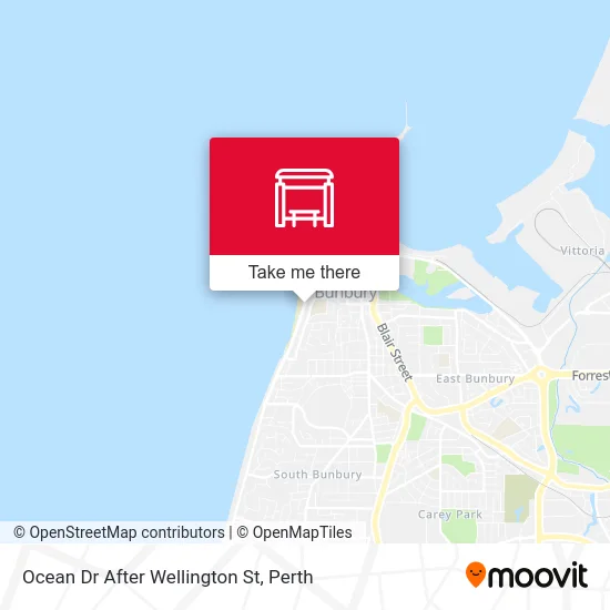 Mapa Ocean Dr After Wellington St