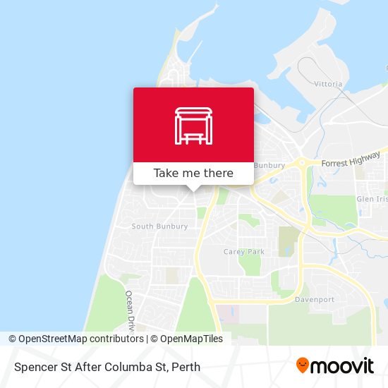 Spencer St After Columba St map