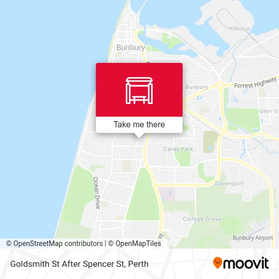 Mapa Goldsmith St After Spencer St