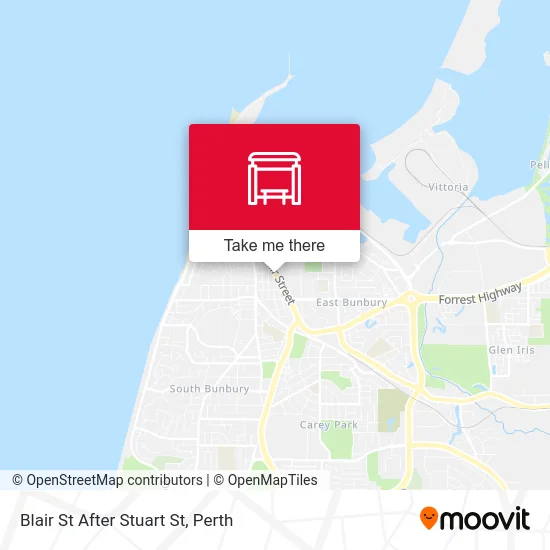 Mapa Blair St After Stuart St