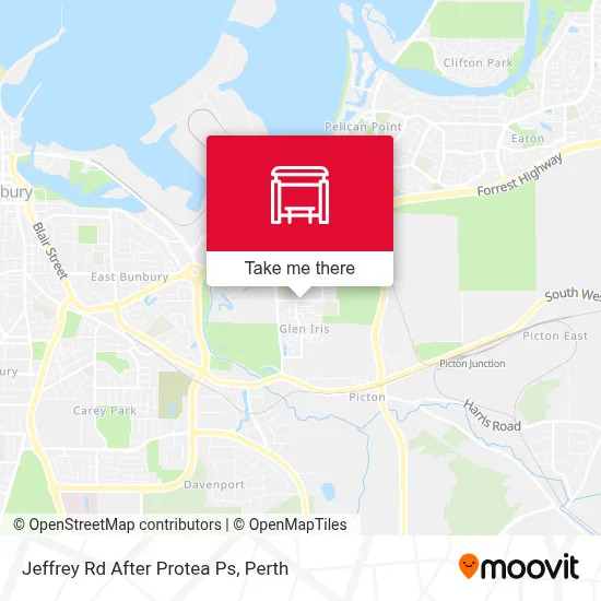 Mapa Jeffrey Rd After Protea Ps