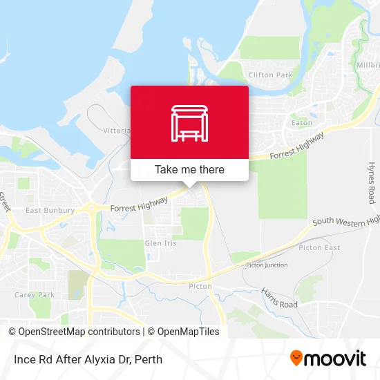 Mapa Ince Rd After Alyxia Dr