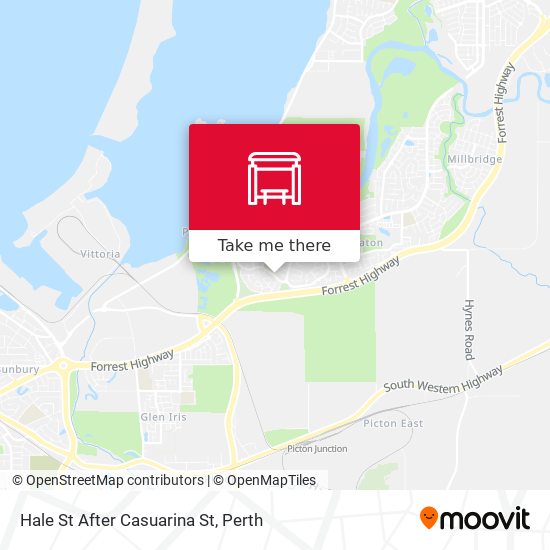 Hale St After Casuarina St map