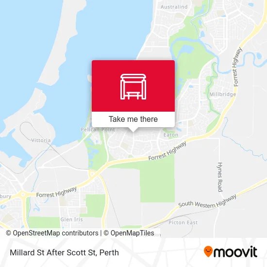 Mapa Millard St After Scott St