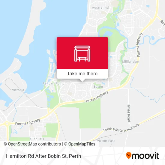 Mapa Hamilton Rd After Bobin St