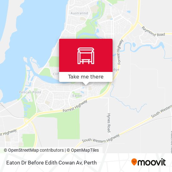 Eaton Dr Before Edith Cowan Av map