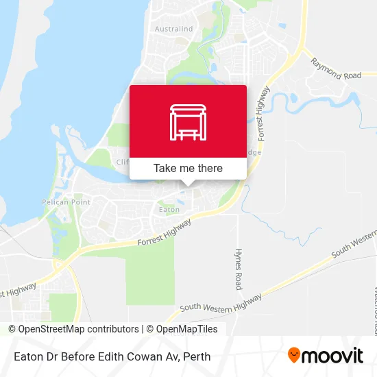 Mapa Eaton Dr Before Edith Cowan Av