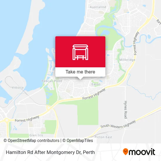 Mapa Hamilton Rd After Montgomery Dr