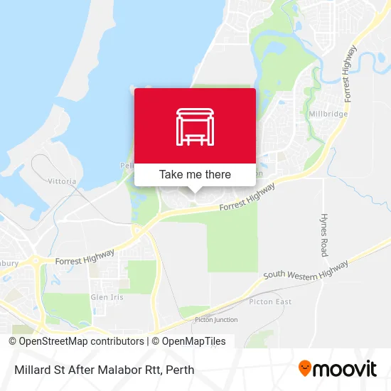 Mapa Millard St After Malabor Rtt