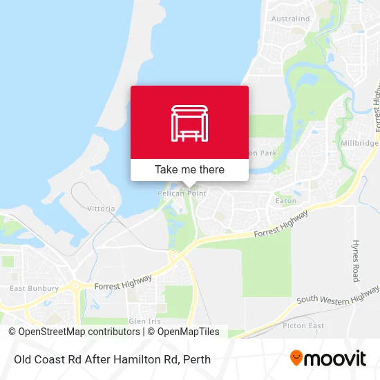 Mapa Old Coast Rd After Hamilton Rd