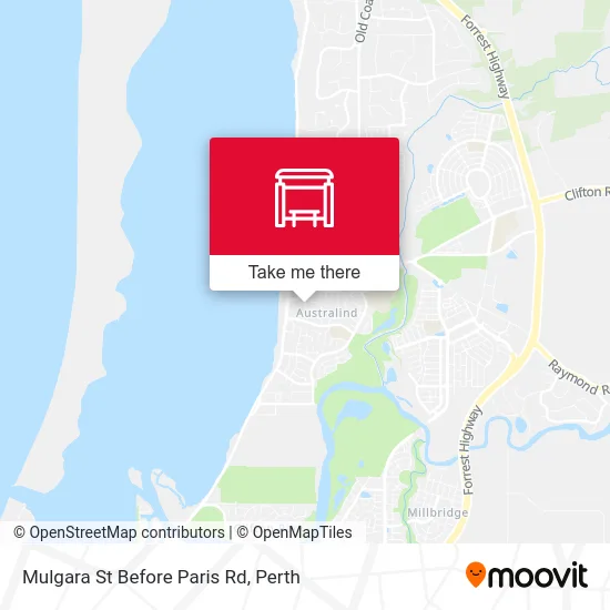 Mapa Mulgara St Before Paris Rd