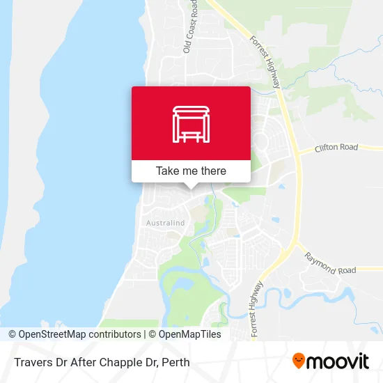 Mapa Travers Dr After Chapple Dr