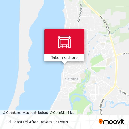 Old Coast Rd After Travers Dr map