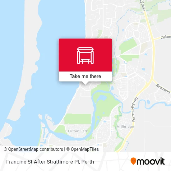 Mapa Francine St After Strattimore Pl