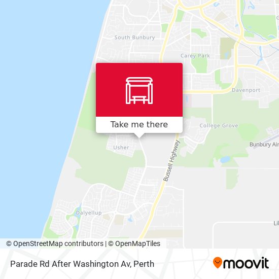 Parade Rd After Washington Av map