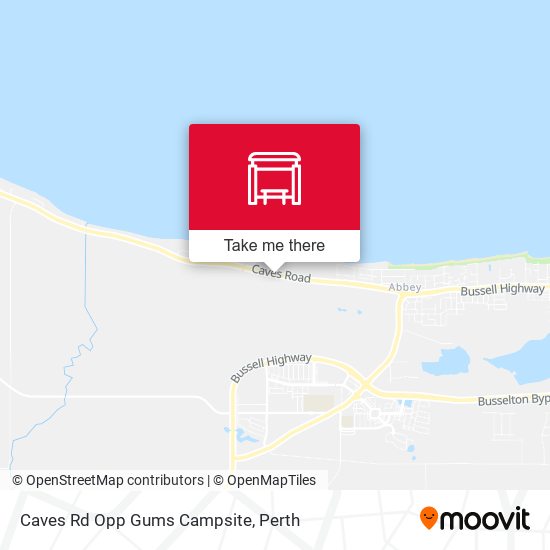 Caves Rd Opp Gums Campsite map