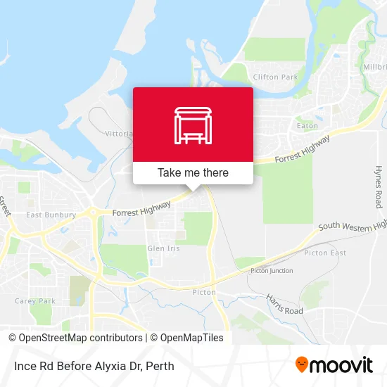 Mapa Ince Rd Before Alyxia Dr