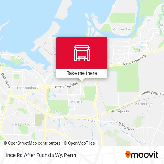 Mapa Ince Rd After Fuchsia Wy