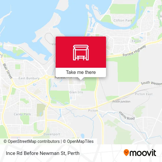 Mapa Ince Rd Before Newman St