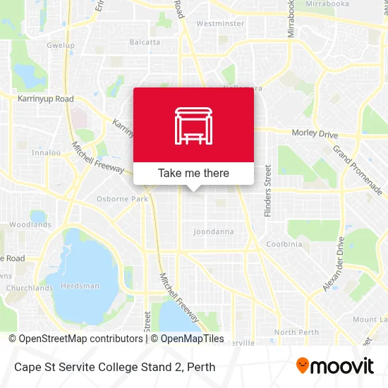 Mapa Cape St Servite College Stand 2