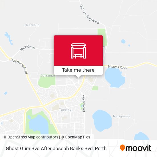 Ghost Gum Bvd After Joseph Banks Bvd map