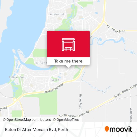 Eaton Dr After Monash Bvd map