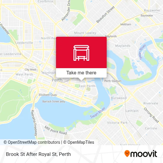 Mapa Brook St After Royal St