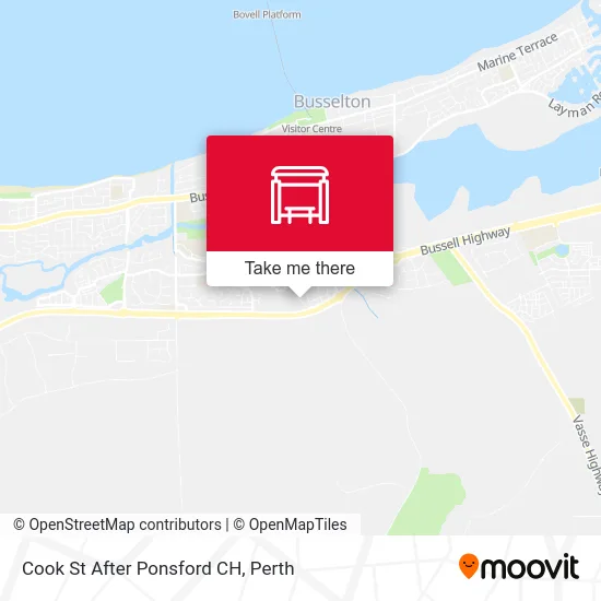 Mapa Cook St After Ponsford CH