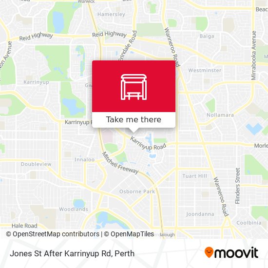 Jones St After Karrinyup Rd map