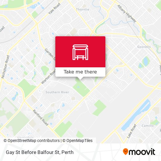 Gay St Before Balfour St map
