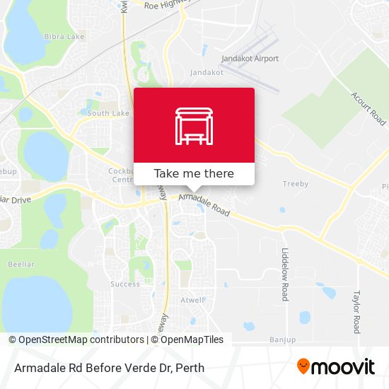 Armadale Rd Before Verde Dr map